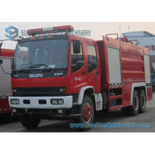 Isuzu 6 * 4 12000L Tanque de espuma de água Caminhão de combate a incêndio